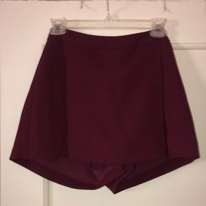 Maroon Skort (shorts under skirt)